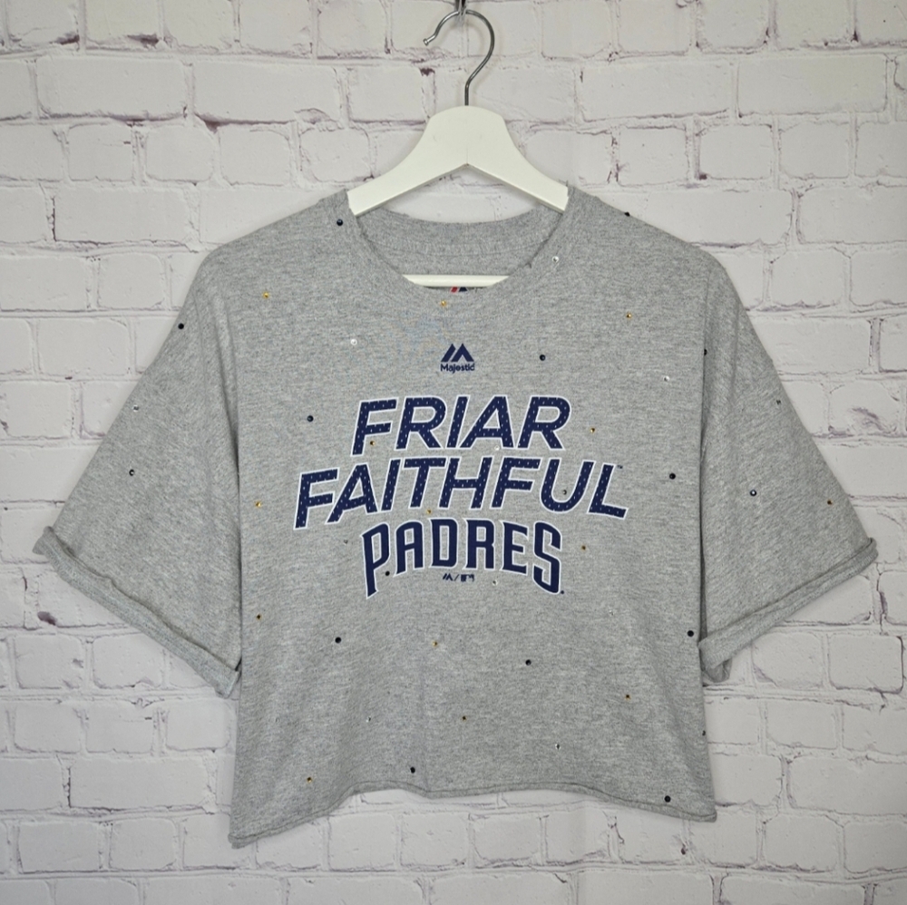 San Diego Padres Rhinestone Crop Top